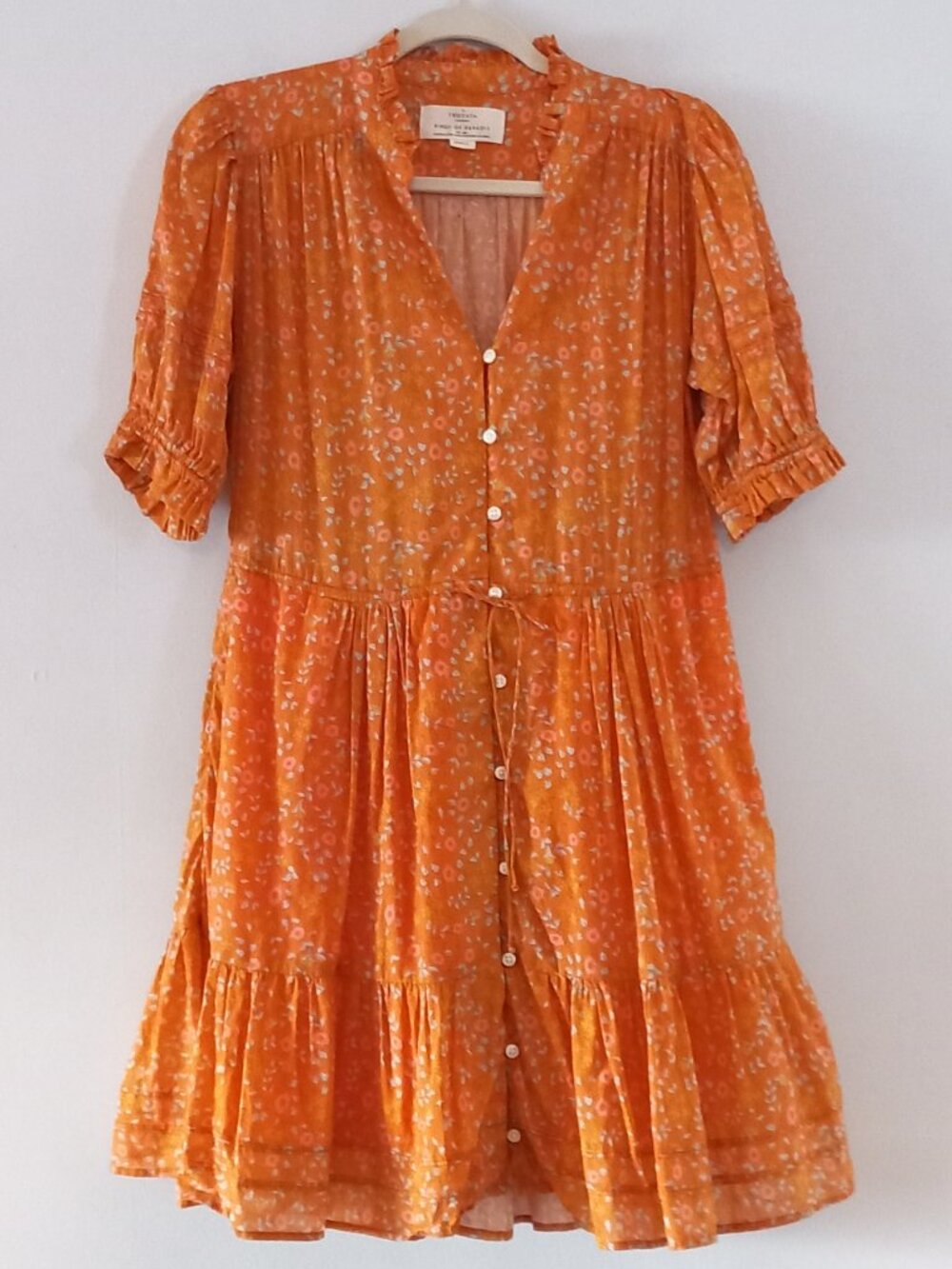 TROVATA BIRDS OF PARADISE floral minidress